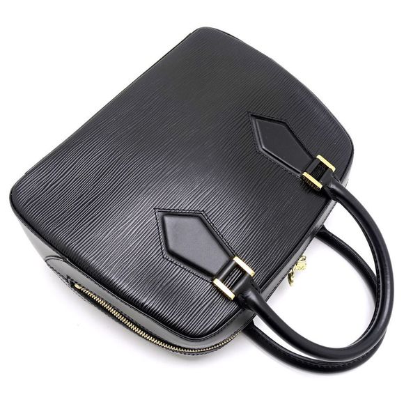 Louis Vuitton Epi Sablon Noir Handbag Black - Picture 4 of 8